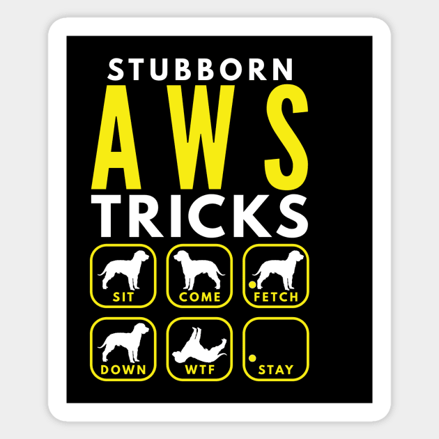 Stubborn AWS Tricks - Dog Training Sticker by DoggyStyles